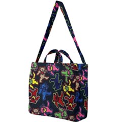 Dead Head Deadhead Grateful Dead Square Shoulder Tote Bag by Cemarart