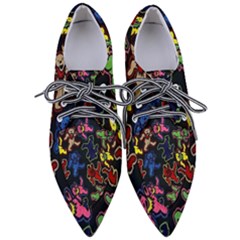 Dead Head Deadhead Grateful Dead Pointed Oxford Shoes by Cemarart