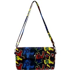 Dead Head Deadhead Grateful Dead Removable Strap Clutch Bag by Cemarart