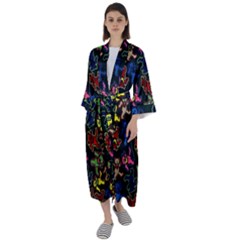 Dead Head Deadhead Grateful Dead Maxi Satin Kimono by Cemarart