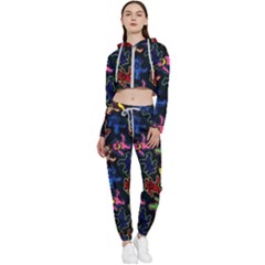 Dead Head Deadhead Grateful Dead Cropped Zip Up Lounge Set by Cemarart