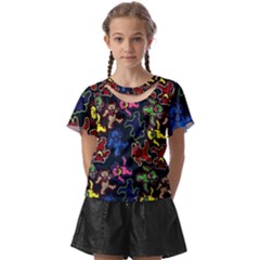 Dead Head Deadhead Grateful Dead Kids  Front Cut T-shirt by Cemarart