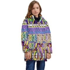 Grateful Dead Kids  Hooded Longline Puffer Jacket