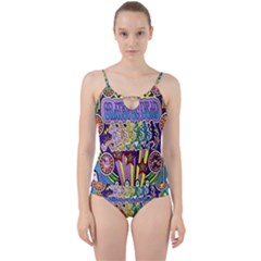 Grateful Dead Cut Out Top Tankini Set