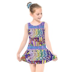 Grateful Dead Kids  Skater Dress Swimsuit by Cemarart