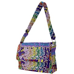 Grateful Dead Full Print Messenger Bag (l) by Cemarart