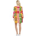 I Love You Doodle Tiered Long Sleeve Mini Dress View2