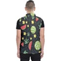 Watermelon Doodle Pattern Men s Puffer Vest View2