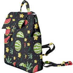 Watermelon Doodle Pattern Buckle Everyday Backpack by Cemarart