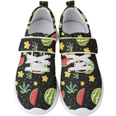 Watermelon Doodle Pattern Men s Velcro Strap Shoes by Cemarart