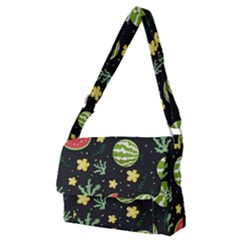 Watermelon Doodle Pattern Full Print Messenger Bag (m) by Cemarart