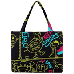 Keep Smiing Doodle Mini Tote Bag by Cemarart