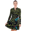 Keep Smiing Doodle Long Sleeve Panel Dress View1