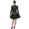 Keep Smiing Doodle Long Sleeve Panel Dress View2