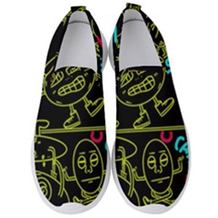 Keep Smiing Doodle Men s Slip On Sneakers by Cemarart