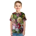 Parrot Painting Flower Art Kids  Sport Mesh T-Shirt View1