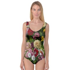 Parrot Painting Flower Art Princess Tank Leotard  by Cemarart