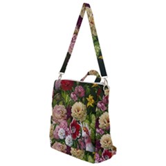 Parrot Painting Flower Art Crossbody Backpack