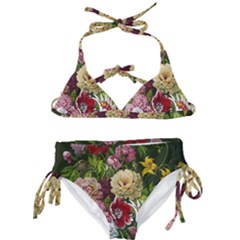 Parrot Painting Flower Art Kids  Classic Bikini Set by Cemarart