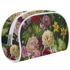 Parrot Painting Flower Art Make Up Case (large)