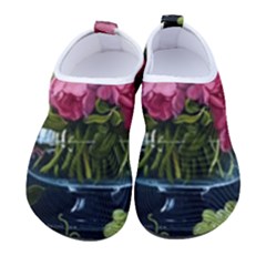 Flower And Parrot Art Flower Painting Men s Sock-style Water Shoes