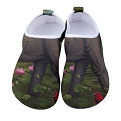 Jungle Of Happiness Painting Peacock Elephant Kids  Sock-style Water Shoes by Cemarart