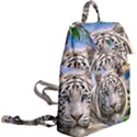 White Tiger Peacock Animal Fantasy Water Summer Buckle Everyday Backpack View2