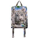 White Tiger Peacock Animal Fantasy Water Summer Buckle Everyday Backpack View3