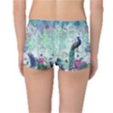 Peacock Parrot Bird Pattern Exotic Summer Green Flower Jungle Paradise Boyleg Bikini Bottoms View2