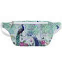 Peacock Parrot Bird Pattern Exotic Summer Green Flower Jungle Paradise Waist Bag  View1