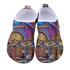 Arabian Street Art Colorful Peacock Tiger Man Parrot Horse Dancer Fantasy Kids  Sock-style Water Shoes by Cemarart