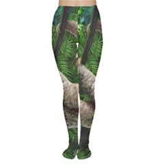 Sloth In Jungle Art Animal Fantasy Tights by Cemarart