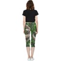 Sloth In Jungle Art Animal Fantasy Inside Out Lightweight Velour Capri Leggings  View2