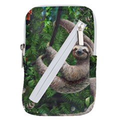 Sloth In Jungle Art Animal Fantasy Belt Pouch Bag (small) by Cemarart