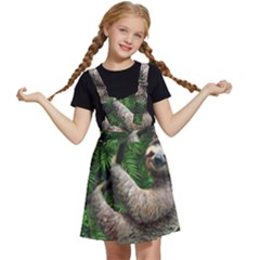 Sloth In Jungle Art Animal Fantasy Kids  Apron Dress by Cemarart