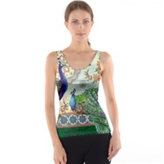 Royal Peacock Feather Art Fantasy Women s Basic Tank Top by Cemarart