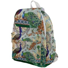 Royal Peacock Feather Art Fantasy Top Flap Backpack by Cemarart