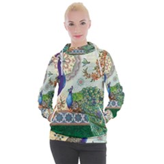 Royal Peacock Feather Art Fantasy Women s Hooded Pullover