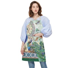 Royal Peacock Feather Art Fantasy Pocket Apron by Cemarart