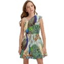 Royal Peacock Feather Art Fantasy Kids  One Shoulder Party Dress View1