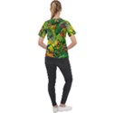 The Chameleon Colorful Mushroom Jungle Flower Insect Summer Dragonfly Women s Sport Raglan T-Shirt View2