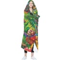 The Chameleon Colorful Mushroom Jungle Flower Insect Summer Dragonfly Wearable Blanket View1