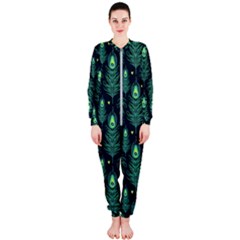 Peacock Pattern Onepiece Jumpsuit (ladies)