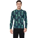 Peacock Pattern Men s Long Sleeve Rash Guard View1