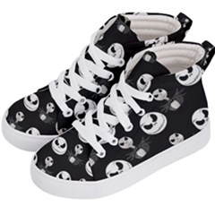 Jack Print, White, Before, Plain, Black, Simple, Christmas Kids  Hi-top Skate Sneakers by nateshop