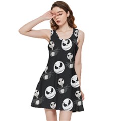 Jack Print, White, Before, Plain, Black, Simple, Christmas Inside Out Racerback Dress