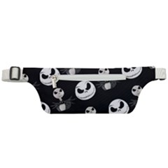 Jack Print, White, Before, Plain, Black, Simple, Christmas Active Waist Bag by nateshop