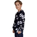 Jack Print, White, Before, Plain, Black, Simple, Christmas Kids  Crewneck Sweatshirt View2