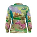 Kids Mural Cartoon Dinosaur Women s Sweatshirt View2