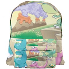 Kids Mural Cartoon Dinosaur Giant Full Print Backpack by nateshop